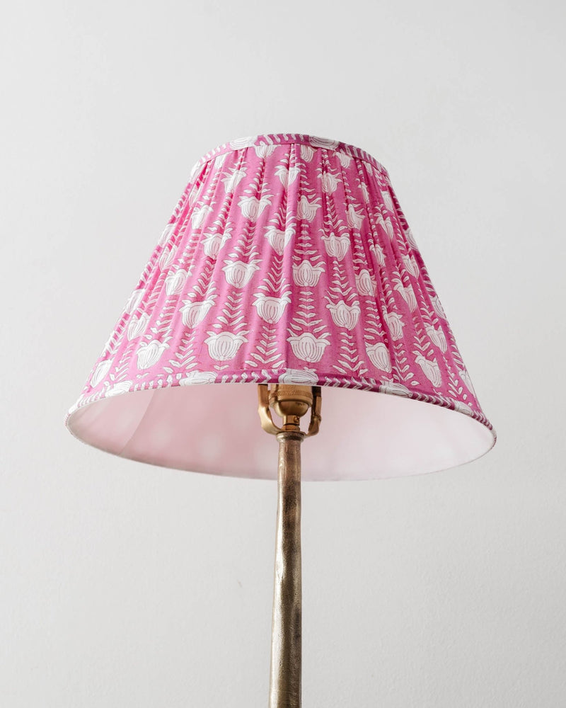 Tulip Gathered Fabric Lampshade - Lone Fox