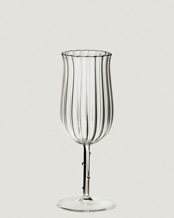 Tulip Wine Glass, Clear (Set of 4) - Lone Fox