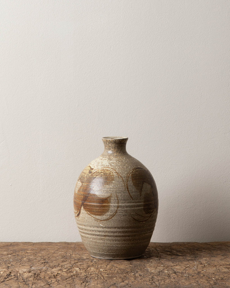 Turned Studio Pottery Vase - Lone Fox