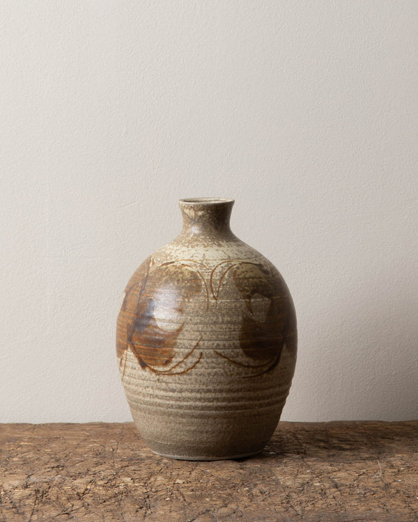 Turned Studio Pottery Vase - Lone Fox