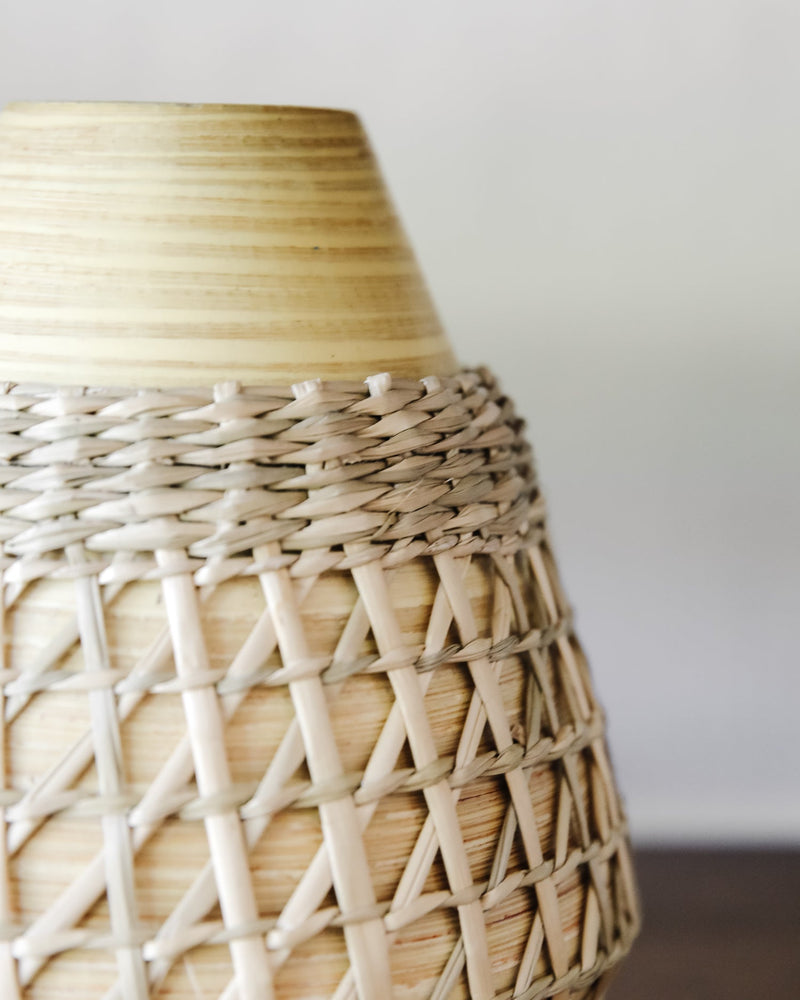 Turner Woven Bamboo Vase - Lone Fox