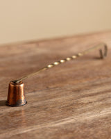 Twisted Brass & Copper Candle Snuffer, 1960's - Lone Fox