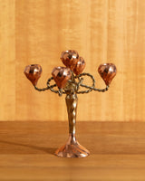 Twisted Copper + Brass Candelabra - Lone Fox