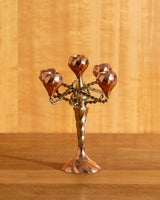 Twisted Copper + Brass Candelabra - Lone Fox