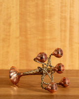 Twisted Copper + Brass Candelabra - Lone Fox