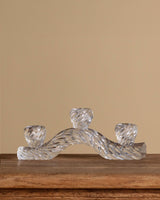 Twisted Glass Candelabra by Barovier & Toso, Italy, 1950's - Lone Fox