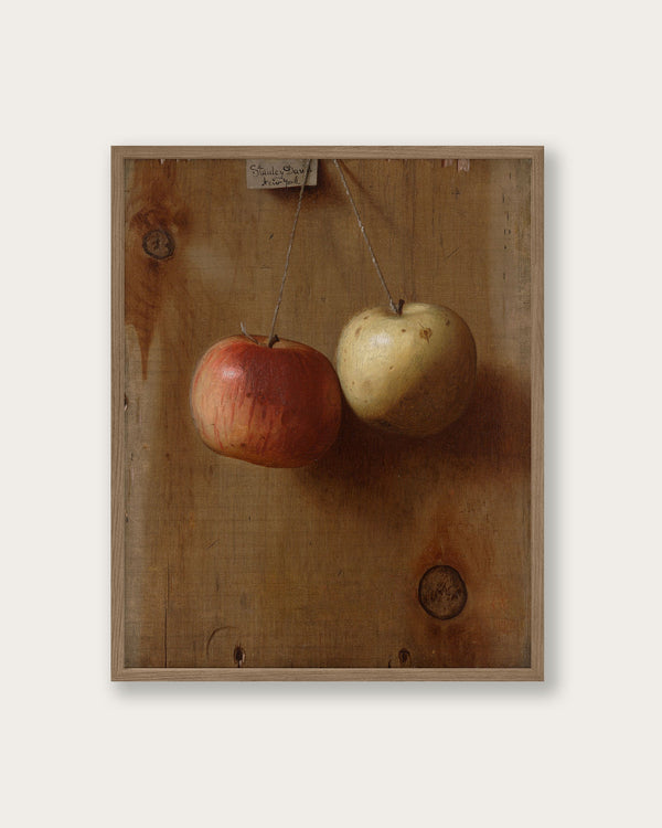 "Two Hanging Apples" Art Print - Lone Fox