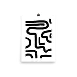 Un - fluid Lines Art Print - Lone Fox