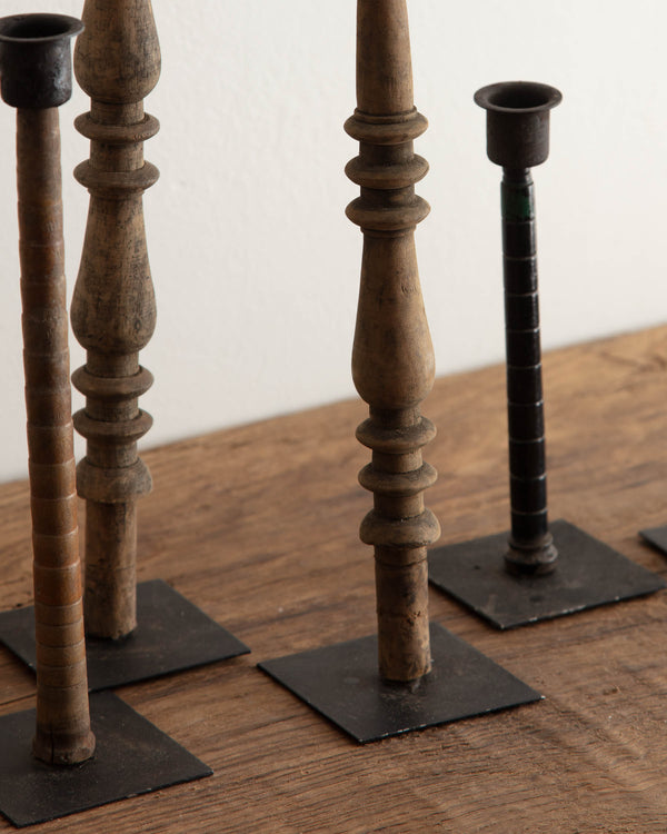 Spindle Taper Candle Holders (Set of 5)