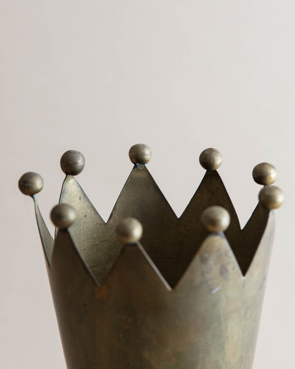 Brass Crown Vase