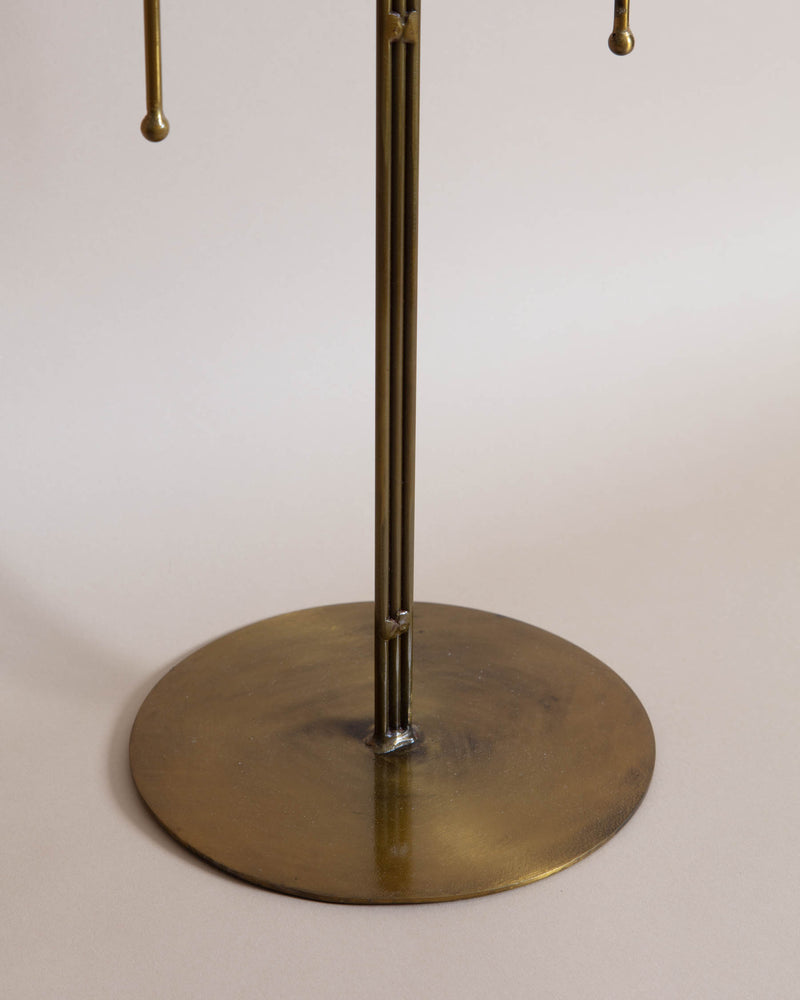 Antique Brass Tabletop Candelabra