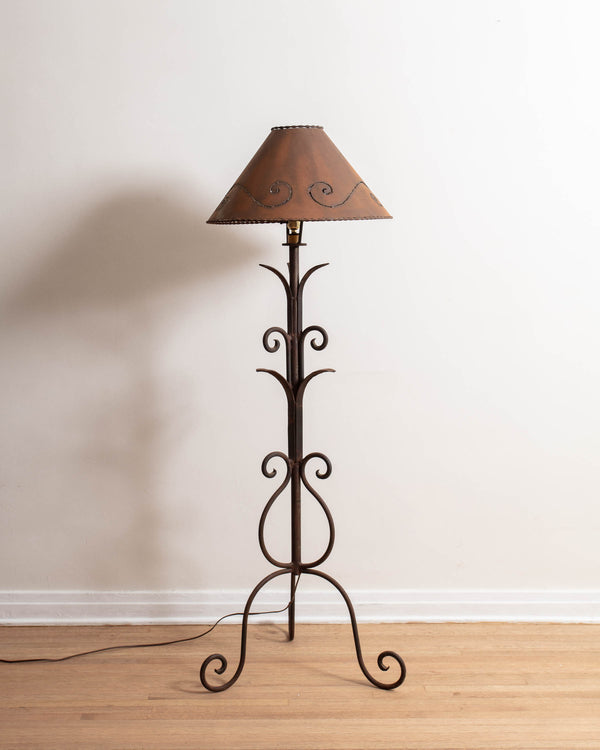 Spanish Revival Iron Floor Lamp