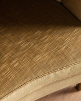 Danish Banana Sofa in Original Hached Mohair, 1940's