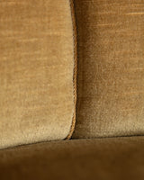 Danish Banana Sofa in Original Hached Mohair, 1940's