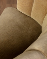 Danish Banana Sofa in Original Hached Mohair, 1940's