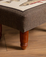 Upholstered Fish Motif Footstool, 1960's - Lone Fox