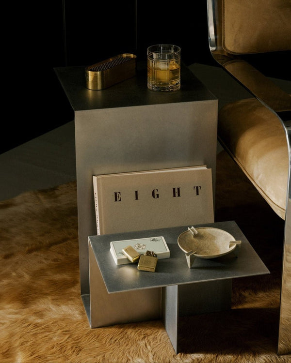 Valley Side Table - Stainless Steel - Lone Fox