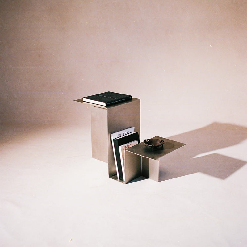 Valley Side Table - Stainless Steel - Lone Fox