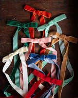 Velvet Clip-On Bows (Set of 6) - Lone Fox
