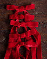 Velvet Clip-On Bows (Set of 6) - Lone Fox