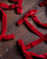 Velvet Clip-On Bows (Set of 6) - Lone Fox