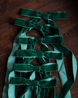 Velvet Clip-On Bows (Set of 6) - Lone Fox