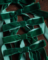 Velvet Clip-On Bows (Set of 6) - Lone Fox