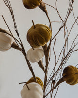 Velvet Pumpkin & Curly Willow Stem - Lone Fox