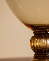 Venini Veronese Murano Amber Blown Glass Vase, Italy, 1960's - Lone Fox