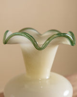 Verdant Hand - Blown Glass Ripple Vase - Lone Fox
