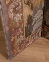 Verdure - Style Needlepoint Tapestry Folding Screen, Europe, 1930's - Lone Fox