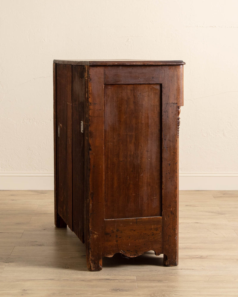 Victorian 4 Drawer Walnut Dresser - Lone Fox