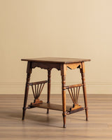 Victorian Oak Parlor Table, Late 19th Century - Lone Fox