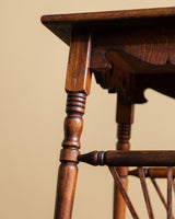 Victorian Oak Parlor Table, Late 19th Century - Lone Fox