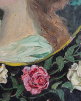 Victorian Woman Portrait Oil Painting from 1915 - Lone Fox