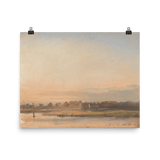 "View of the Elbe" Art Print - Lone Fox