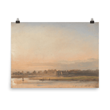 "View of the Elbe" Art Print - Lone Fox
