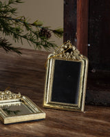 Vintage Baroque Gold Mirror Ornament - Lone Fox