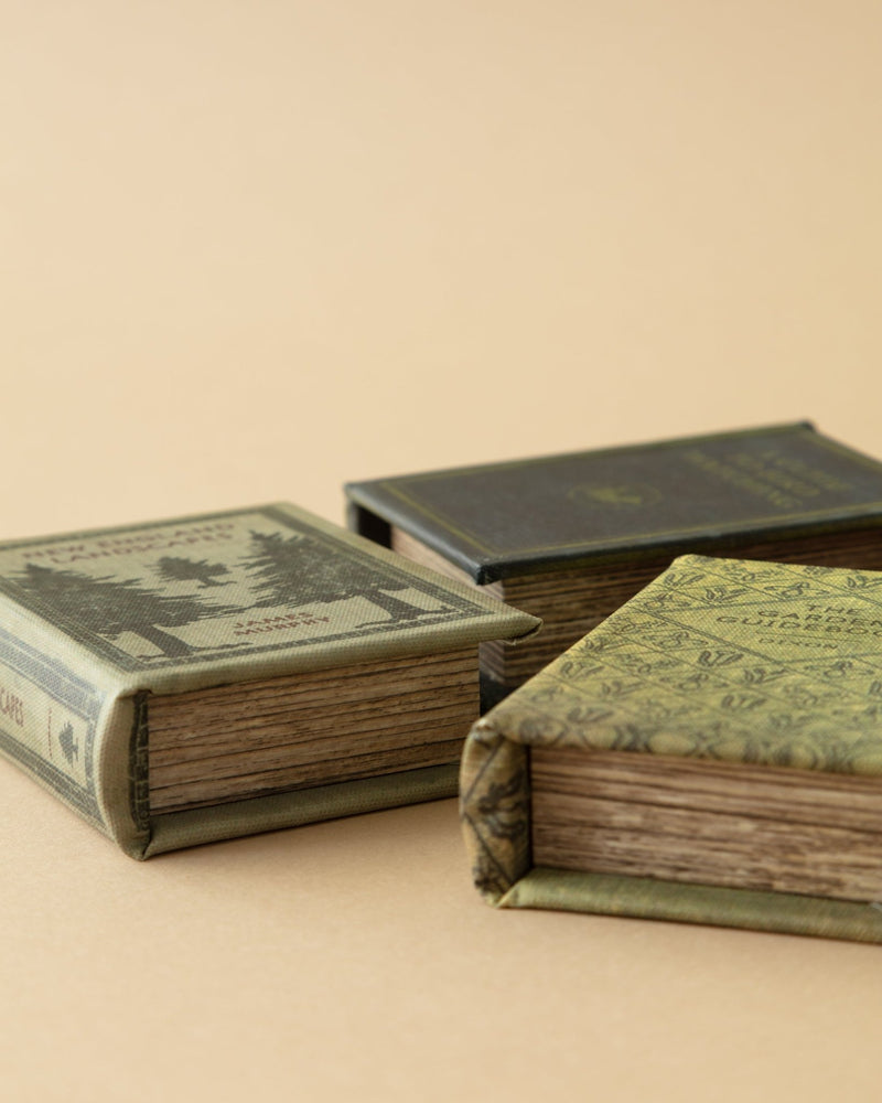Vintage Fabric Book Ornament - Lone Fox