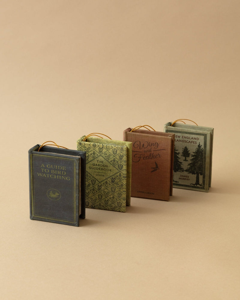 Vintage Fabric Book Ornament - Lone Fox