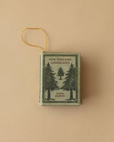 Vintage Fabric Book Ornament - Lone Fox