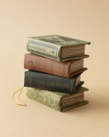 Vintage Fabric Book Ornament - Lone Fox