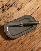 Vintage Pewter Butter Tray with Spreader - Lone Fox