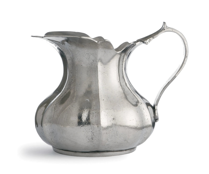 Vintage Pewter Small Scalloped Pitcher - Lone Fox
