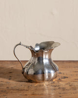 Vintage Pewter Small Scalloped Pitcher - Lone Fox