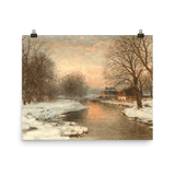"Vinteraften Motiv ved Munchen " Art Print - Lone Fox