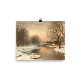 "Vinteraften Motiv ved Munchen " Art Print - Lone Fox