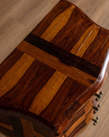 Walnut & Rosewood Parquetry Bombay Chest, Late 19th Century - Lone Fox