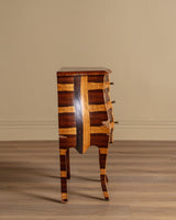 Walnut & Rosewood Parquetry Bombay Chest, Late 19th Century - Lone Fox