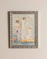 Watercolor Birth of Venus Art Deco Painting by B. Ascione, 1954 - Lone Fox